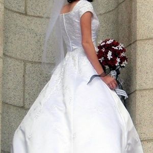 Custom made wedding dress